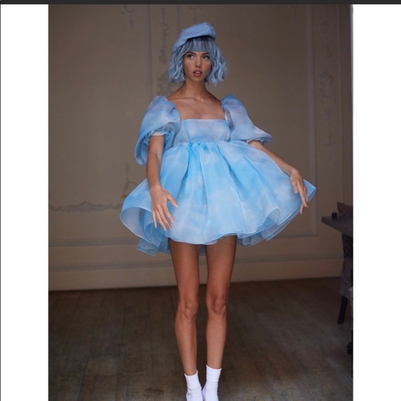 Selkie Dresses & Skirts - Selkie Baby Doll Mini Dress in Sky Blue